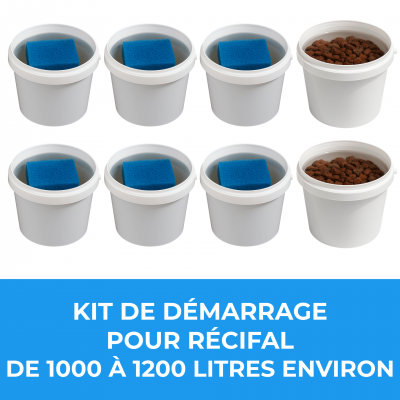 Kit de demarrage pour recifal de 1000 a 1200 litres environ