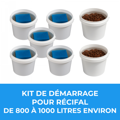 Kit de demarrage pour recifal de 800 a 1000 litres environ 